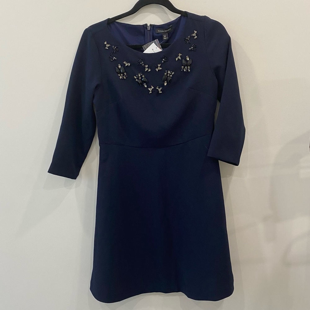 BNWT Banana Republic navy dress